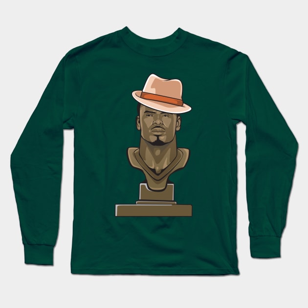 The Dawk HOF Bust Shirt Long Sleeve T-Shirt by Tailgate Team Tees